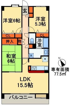 レジデンス幕張アリーナシティの物件間取画像